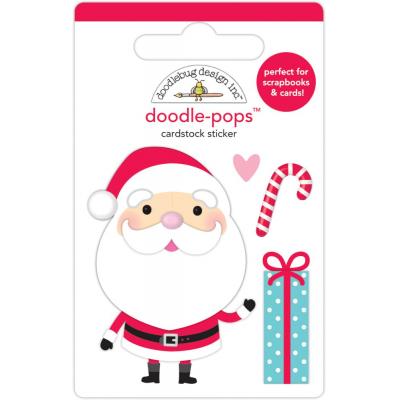 Doodlebug Let It Snow Sticker - Hello Santa